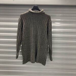 Joan & David Charcoal Turtleneck Sweater